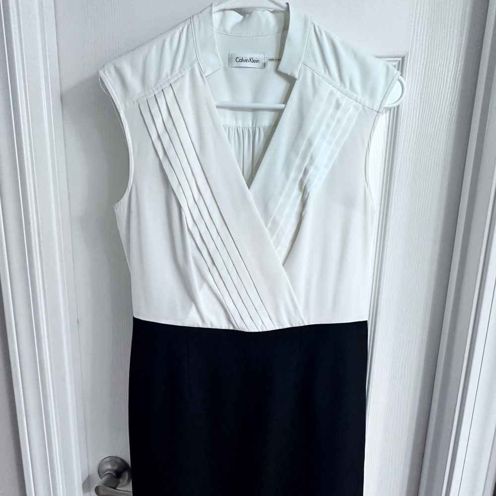 Calvin Klein Black and White Dress